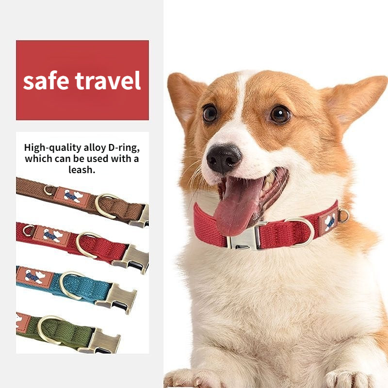 Custom Engraved Pet Information Anti-Lost Pet Webbing Collar