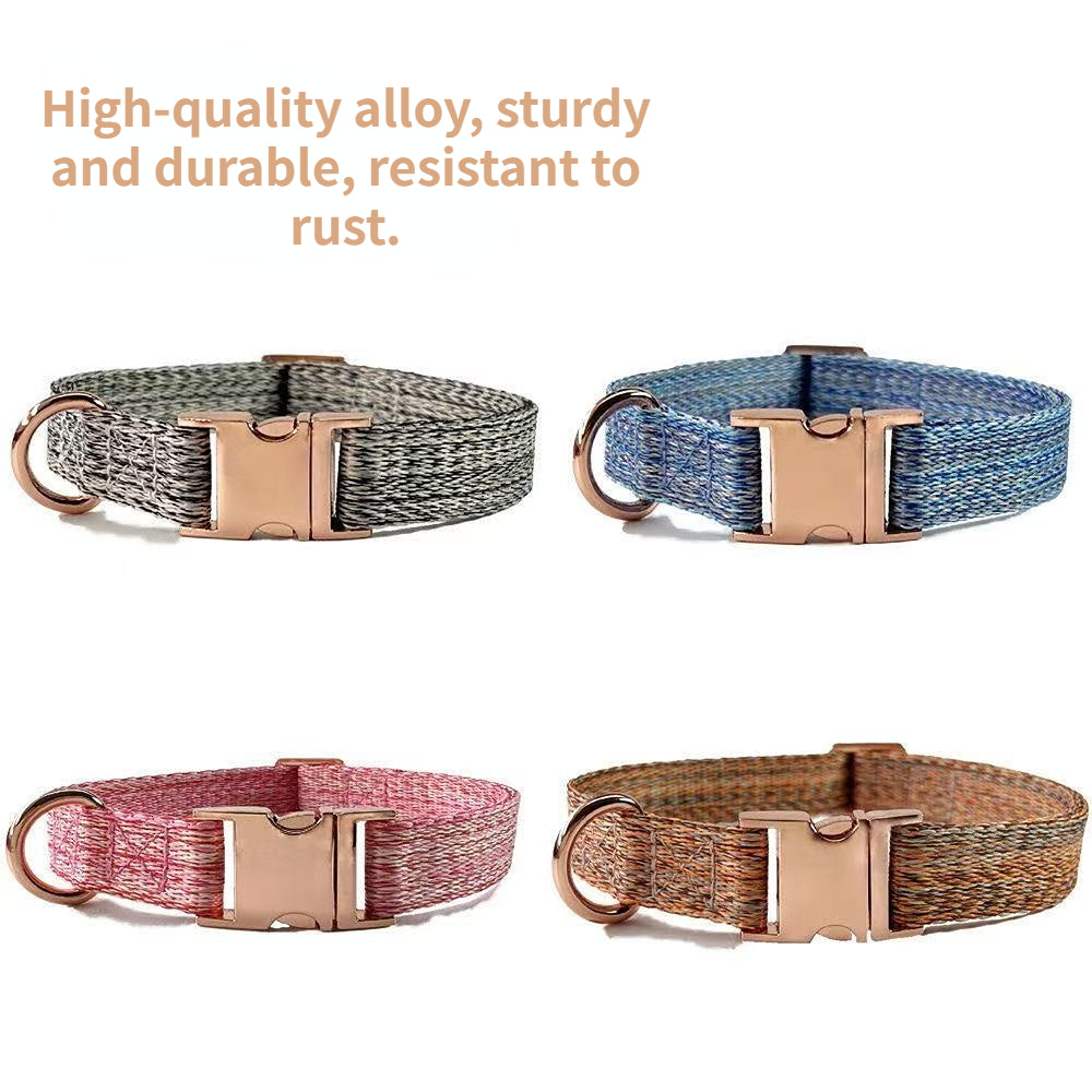 Custom Engraved Pet Information Anti-Lost Pet Webbing Collar