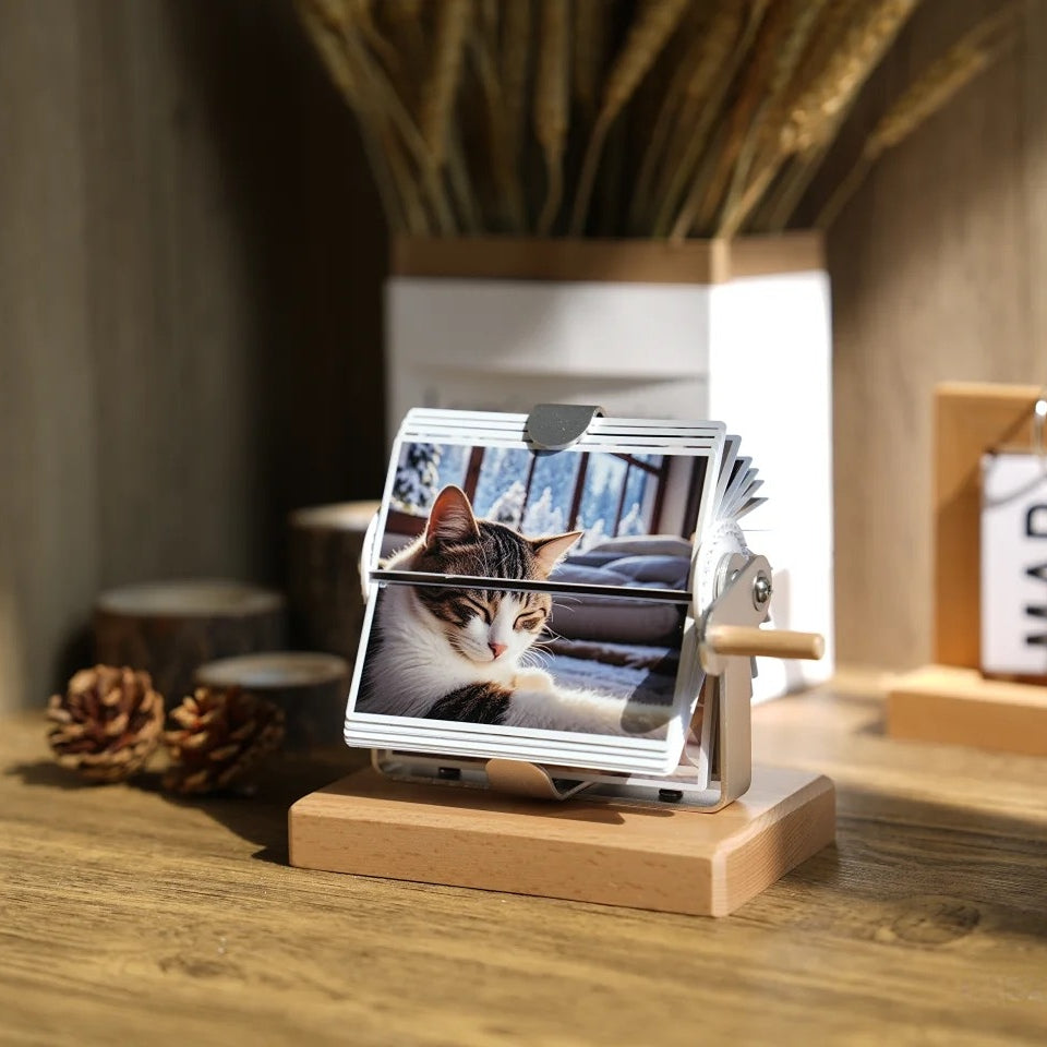Custom Hand-Crank Photo Album
