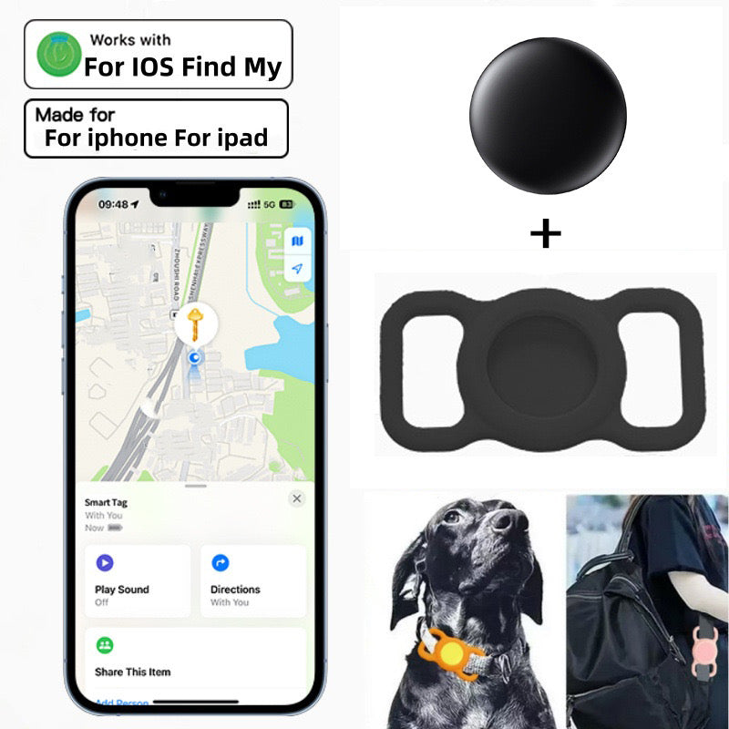 Pet GPS Tracker - Compatible with Apple Find My, Real-Time Location Monitoring for Dogs & Cats(4-piece pack)