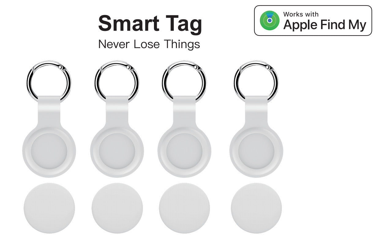 Pet GPS Tracker - Compatible with Apple Find My, Real-Time Location Monitoring for Dogs & Cats(4-piece pack)
