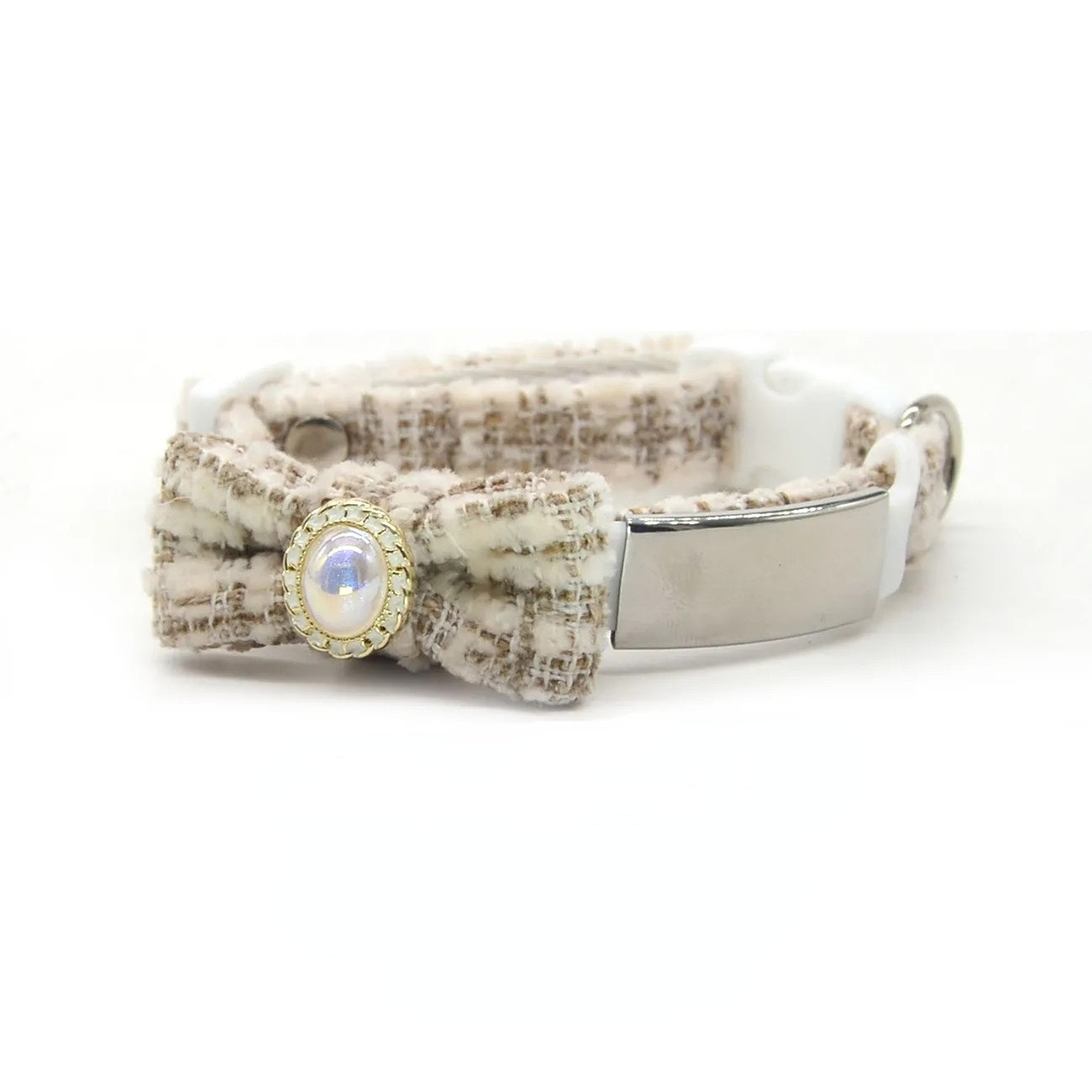Sleek Luxury Custom Pet Info Collar (For Dogs & Cats)