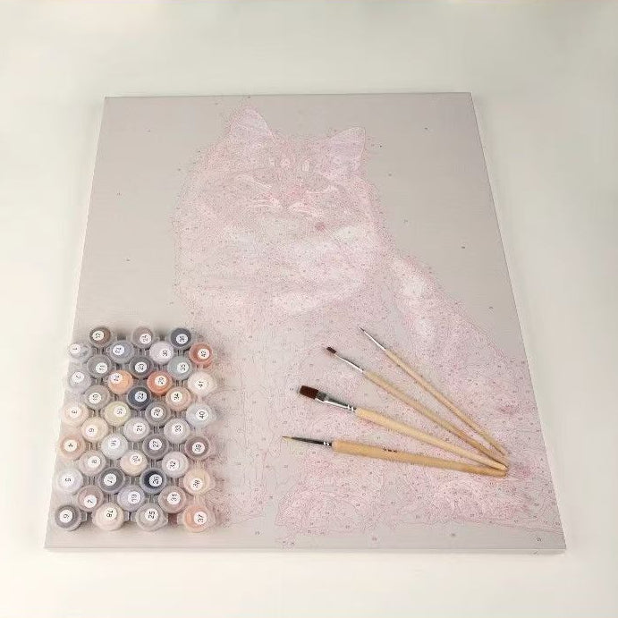 Custom Pet Paint by Numbers Kit – Create Your Own DIY Oil Painting