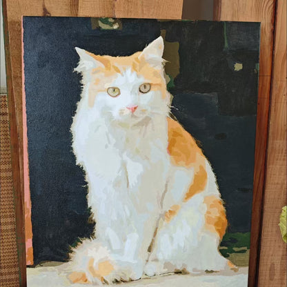 Custom Pet Paint by Numbers Kit – Create Your Own DIY Oil Painting