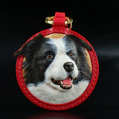 Custom Handmade 3D Leather Pet Sculpted Pendant