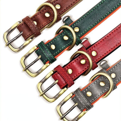 Custom Engraved Pet Information Anti-Lost Faux Leather Pet Collar