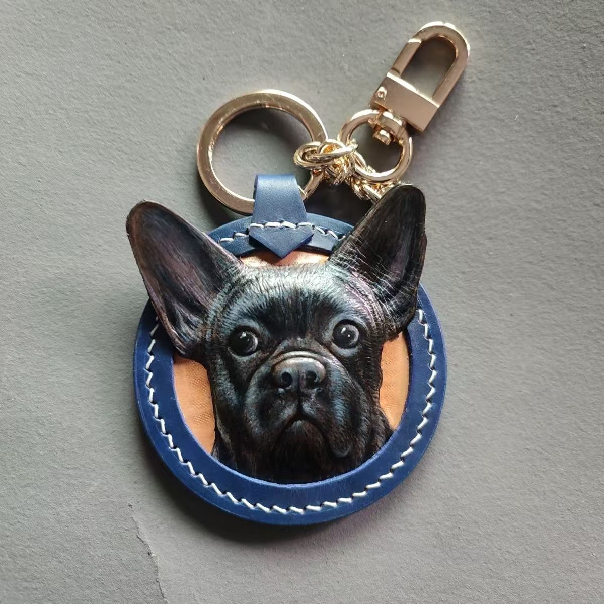 Custom Handmade 3D Leather Pet Sculpted Pendant