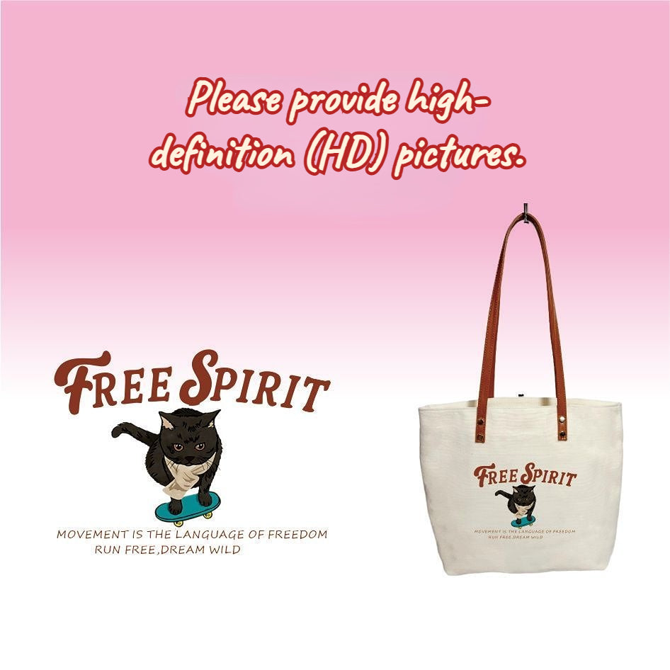 Eco-friendly Canvas Bag Customized with Pet Photos