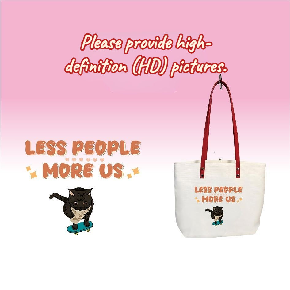 Eco-friendly Canvas Bag Customized with Pet Photos