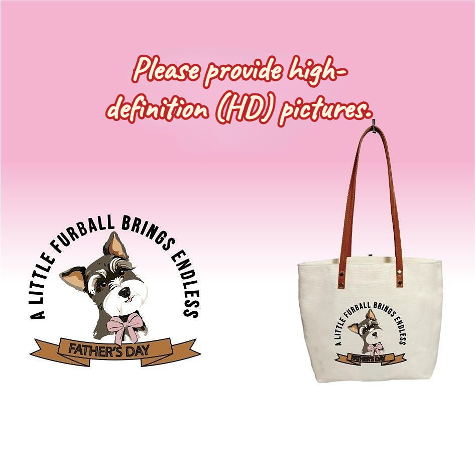 Eco-friendly Canvas Bag Customized with Pet Photos