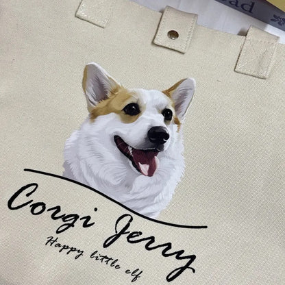 Eco-friendly Canvas Bag Customized with Pet Photos