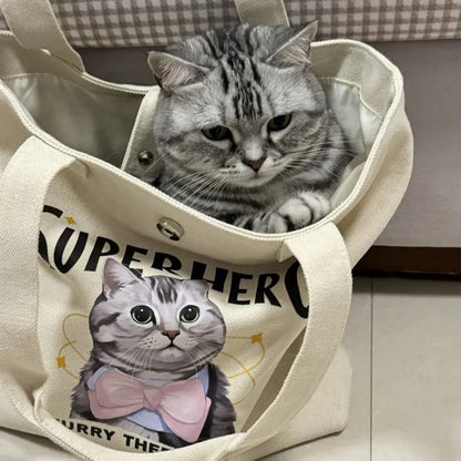 Eco-friendly Canvas Bag Customized with Pet Photos