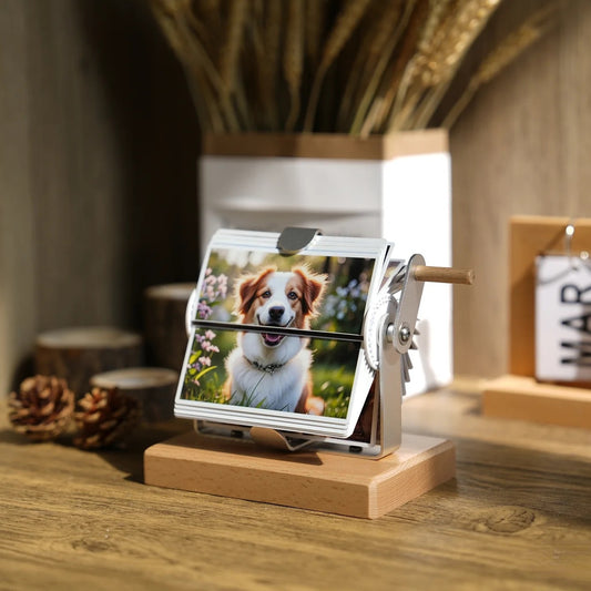 Custom Hand-Crank Photo Album