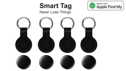 Pet GPS Tracker - Compatible with Apple Find My, Real-Time Location Monitoring for Dogs & Cats(4-piece pack)