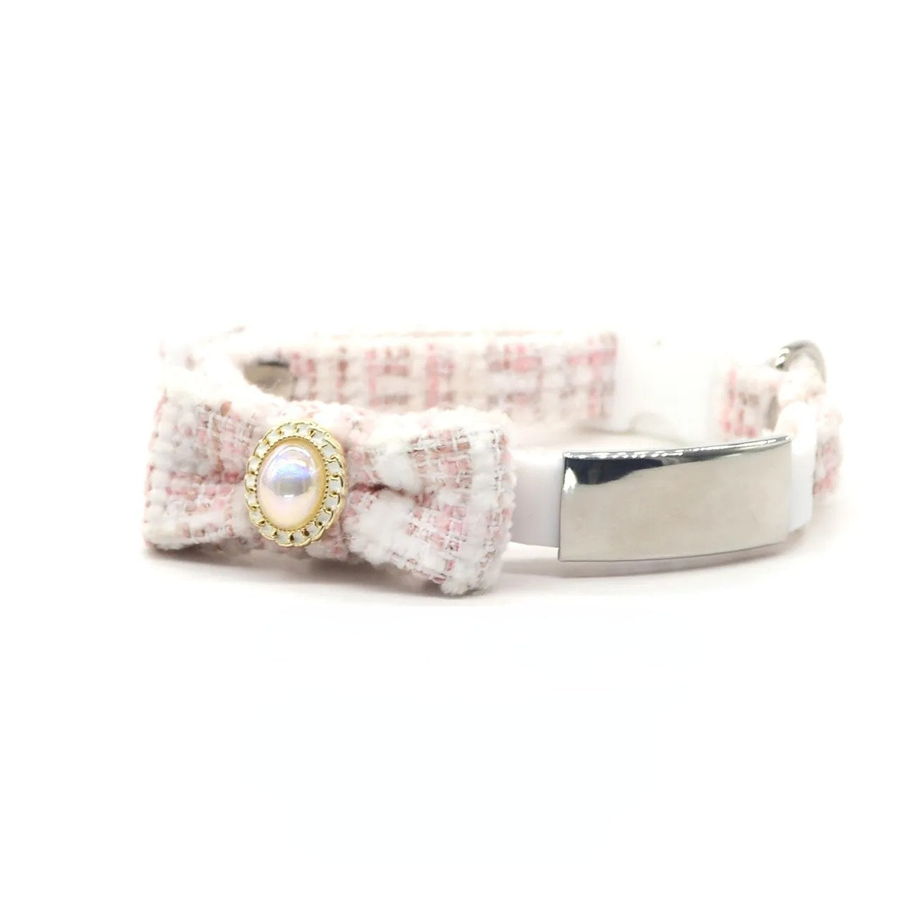 Sleek Luxury Custom Pet Info Collar (For Dogs & Cats)