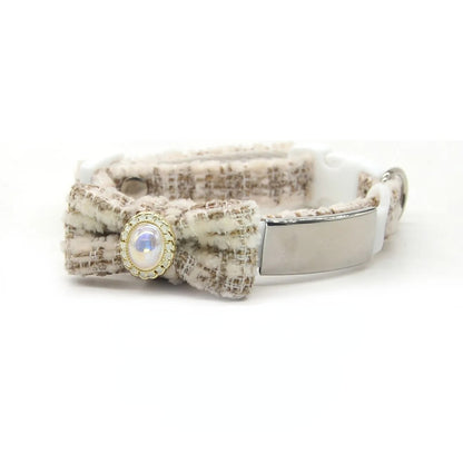Sleek Luxury Custom Pet Info Collar (For Dogs & Cats)